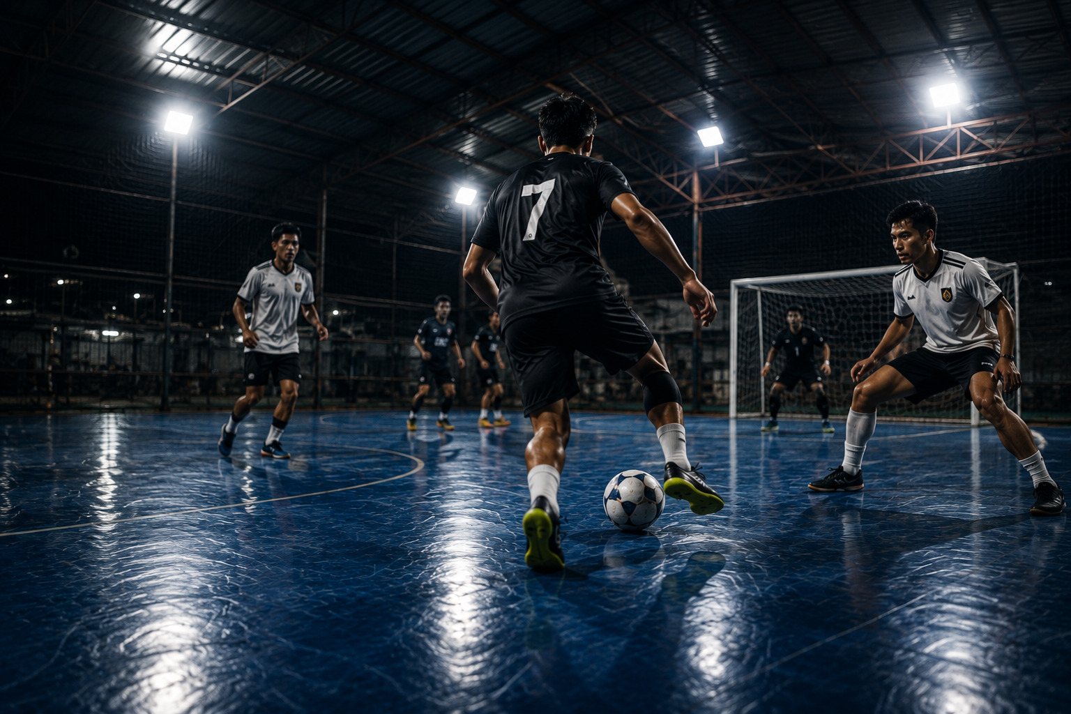 Indoor futsal match